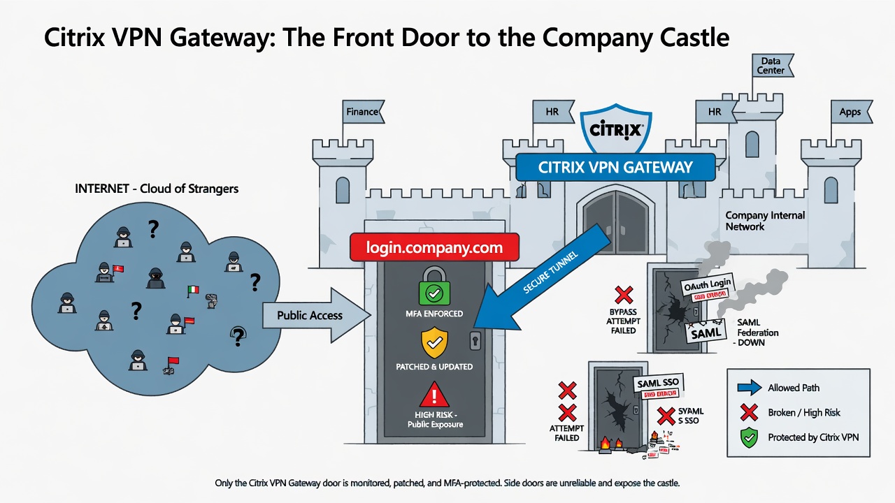 Citrix Gateway como porta da frente
